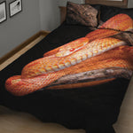 Corn Snake Print Quilt Bed Set