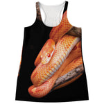 Corn Snake Print Women's Racerback Tank Top