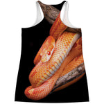 Corn Snake Print Women's Racerback Tank Top