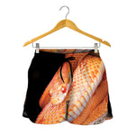 Corn Snake Print Women's Shorts