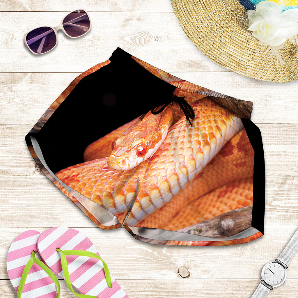 Corn Snake Print Women's Shorts