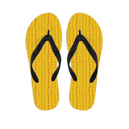 Corn Texture Print Flip Flops