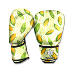 Corncob Pattern Print Boxing Gloves