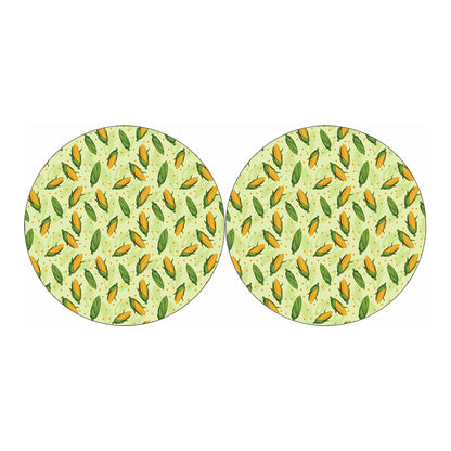 Corncob Pattern Print Car Coasters
