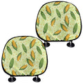 Corncob Pattern Print Car Headrest Covers