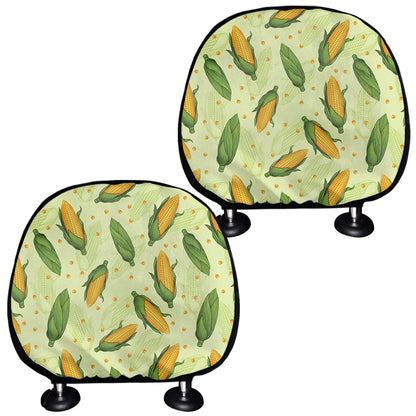Corncob Pattern Print Car Headrest Covers