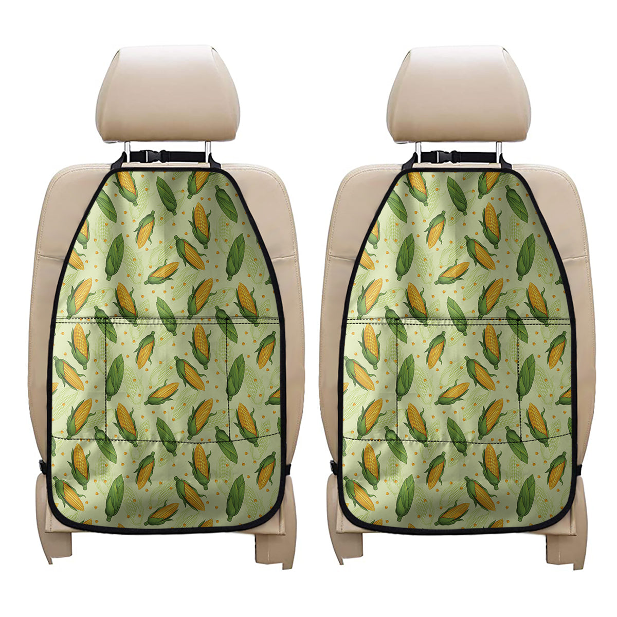 Corncob Pattern Print Car Seat Organizers