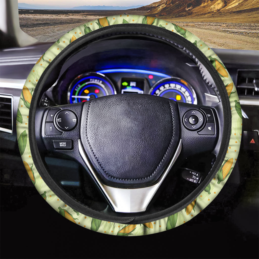 Corncob Pattern Print Car Steering Wheel Cover