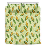 Corncob Pattern Print Duvet Cover Bedding Set