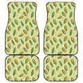 Corncob Pattern Print Front and Back Car Floor Mats