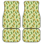 Corncob Pattern Print Front and Back Car Floor Mats