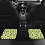 Corncob Pattern Print Front and Back Car Floor Mats
