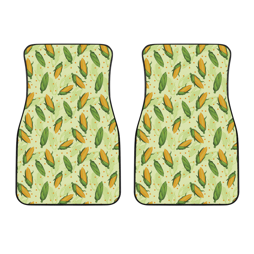 Corncob Pattern Print Front Car Floor Mats