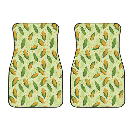 Corncob Pattern Print Front Car Floor Mats