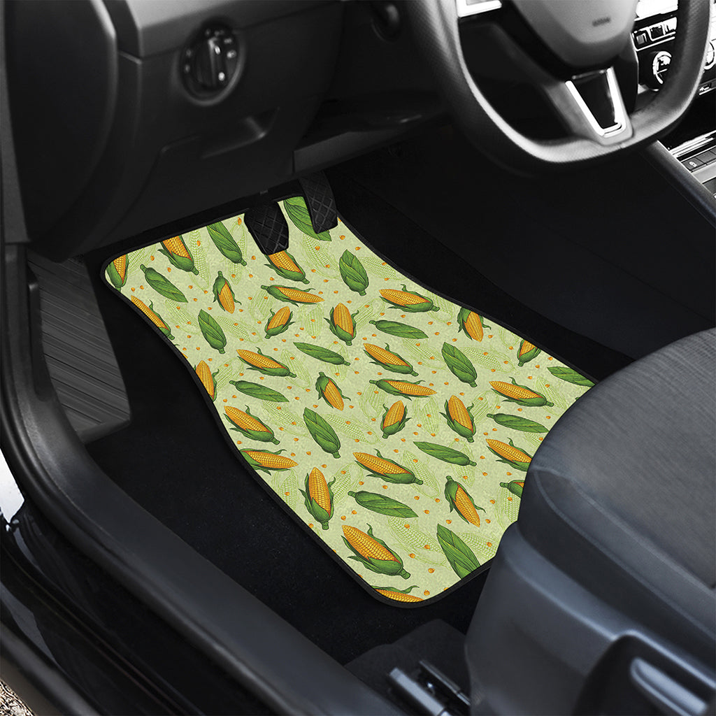 Corncob Pattern Print Front Car Floor Mats
