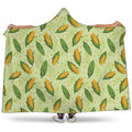 Corncob Pattern Print Hooded Blanket