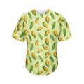 Corncob Pattern Print Men's Baseball Jersey