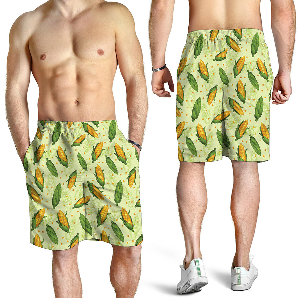 Corncob Pattern Print Men's Shorts