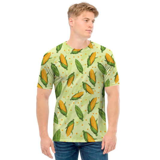 Corncob Pattern Print Men's T-Shirt