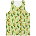 Corncob Pattern Print Men's Tank Top