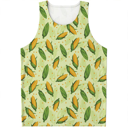 Corncob Pattern Print Men's Tank Top