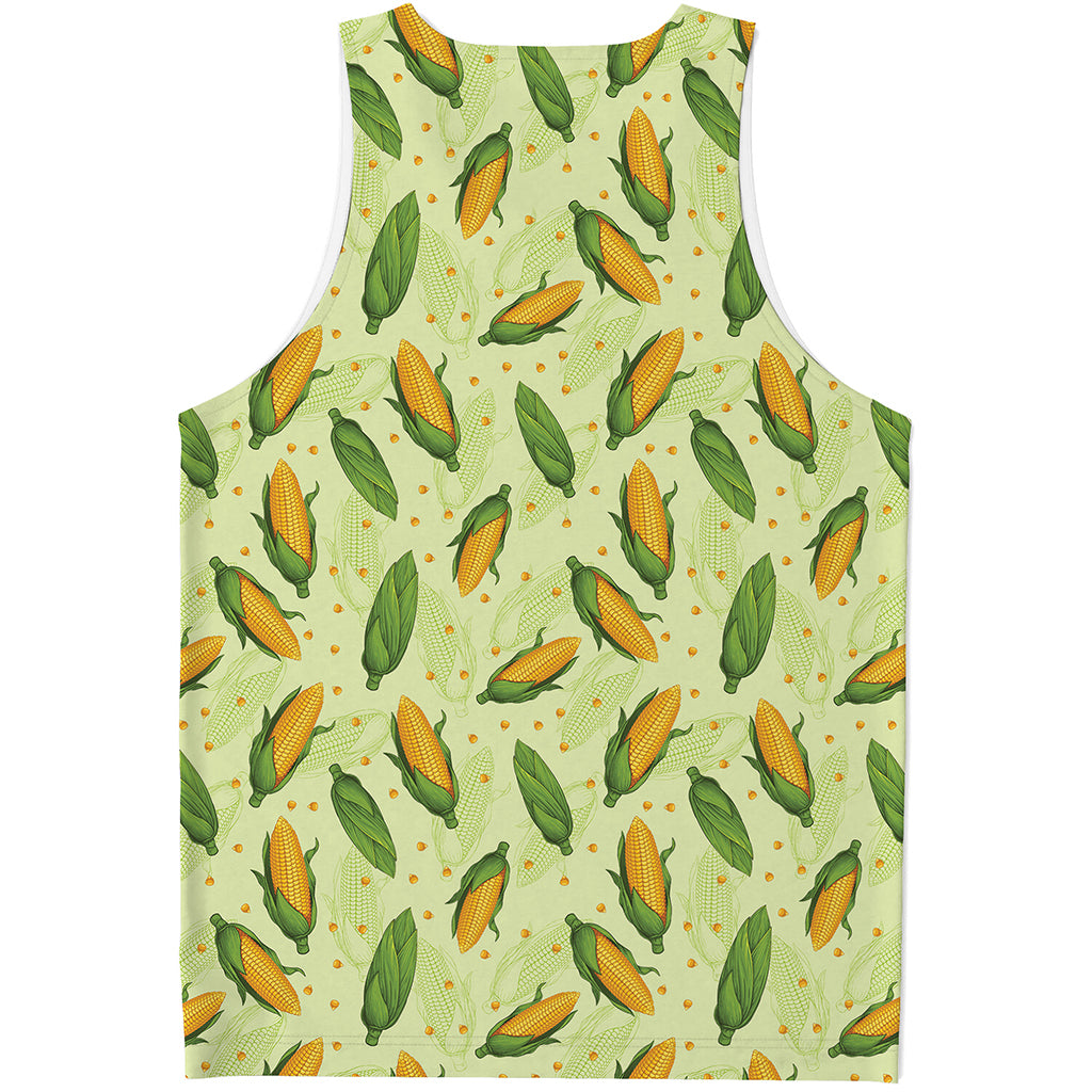 Corncob Pattern Print Men's Tank Top