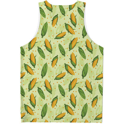 Corncob Pattern Print Men's Tank Top