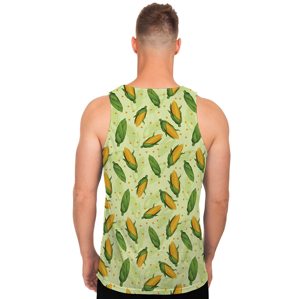 Corncob Pattern Print Men's Tank Top