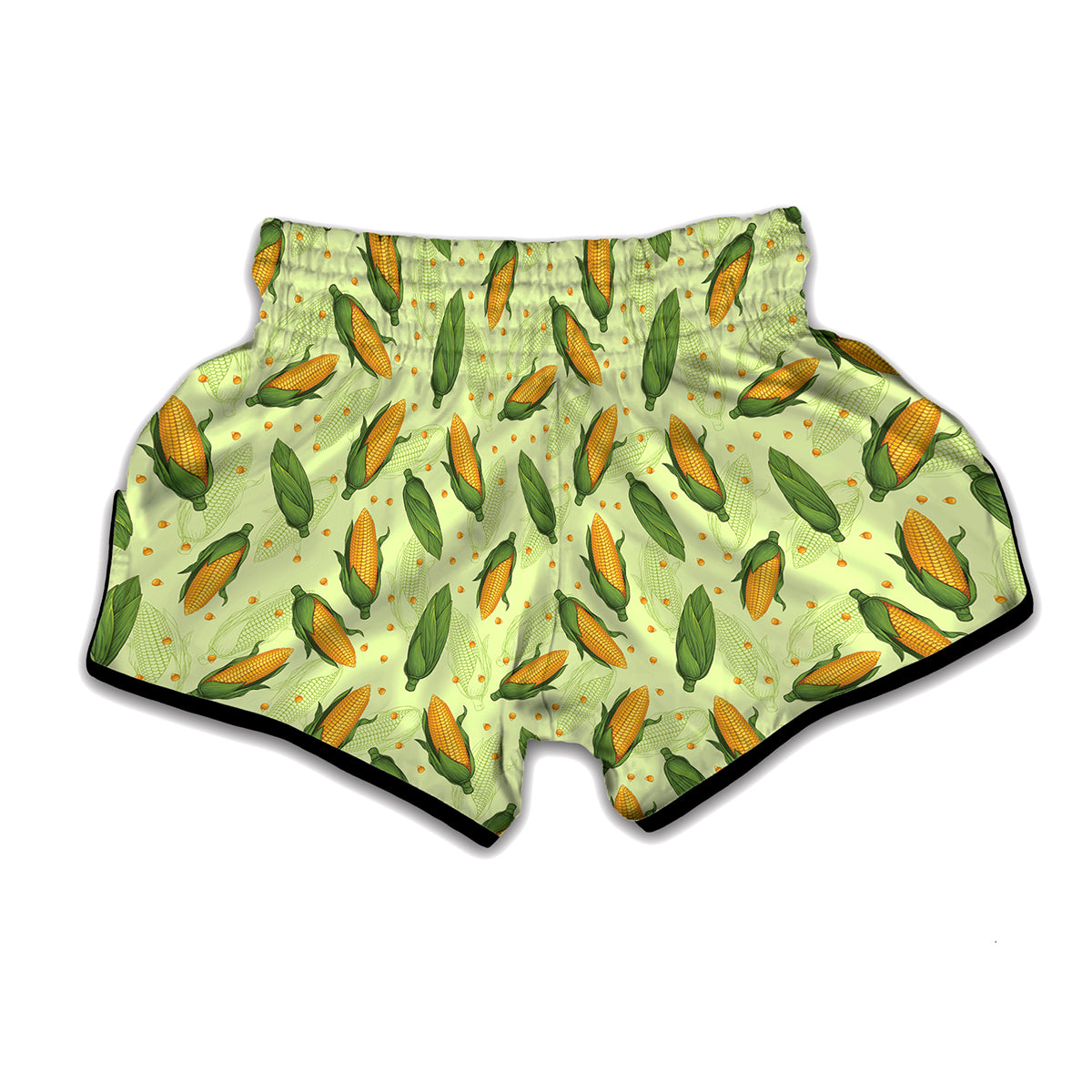 Corncob Pattern Print Muay Thai Boxing Shorts
