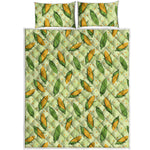 Corncob Pattern Print Quilt Bed Set