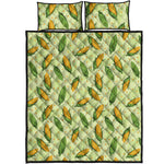 Corncob Pattern Print Quilt Bed Set