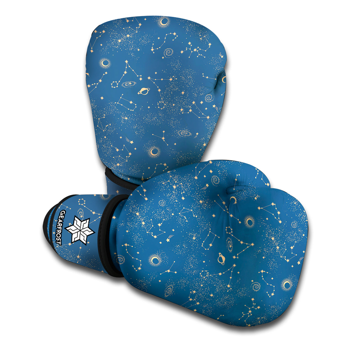 Cosmic Constellation Pattern Print Boxing Gloves