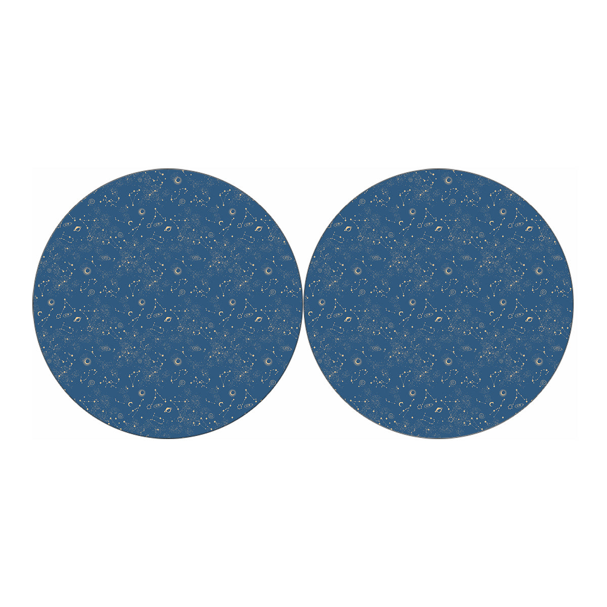 Cosmic Constellation Pattern Print Car Coasters