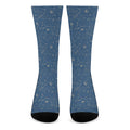 Cosmic Constellation Pattern Print Crew Socks