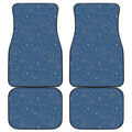 Cosmic Constellation Pattern Print Front and Back Car Floor Mats