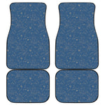 Cosmic Constellation Pattern Print Front and Back Car Floor Mats