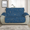 Cosmic Constellation Pattern Print Half Sofa Protector