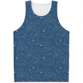 Cosmic Constellation Pattern Print Men's Tank Top