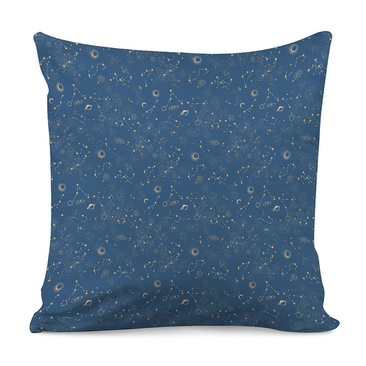 Cosmic Constellation Pattern Print Pillow Cover