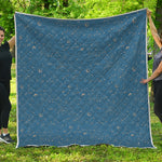 Cosmic Constellation Pattern Print Quilt