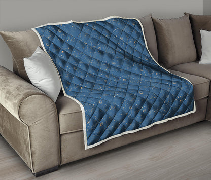 Cosmic Constellation Pattern Print Quilt