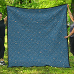 Cosmic Constellation Pattern Print Quilt
