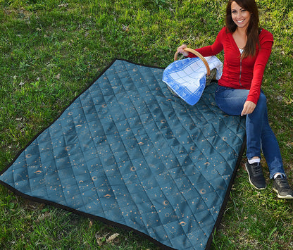 Cosmic Constellation Pattern Print Quilt
