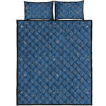 Cosmic Constellation Pattern Print Quilt Bed Set