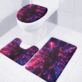 Cosmic Hyperspace Print 3 Piece Bath Mat Set