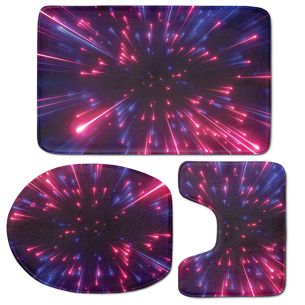 Cosmic Hyperspace Print 3 Piece Bath Mat Set