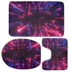 Cosmic Hyperspace Print 3 Piece Bath Mat Set
