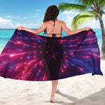 Cosmic Hyperspace Print Beach Sarong Wrap
