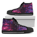 Cosmic Hyperspace Print Black High Top Sneakers