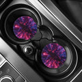 Cosmic Hyperspace Print Car Coasters